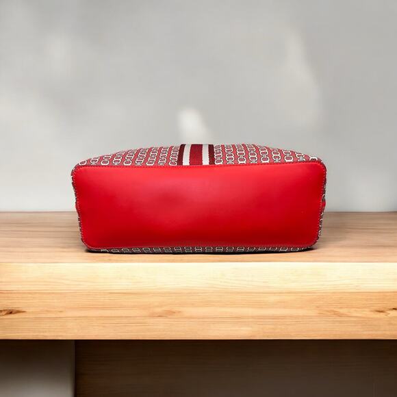 Tory Burch Gemini Link Canvas Small Tote Shoulder Bag - Picture 6 of 12